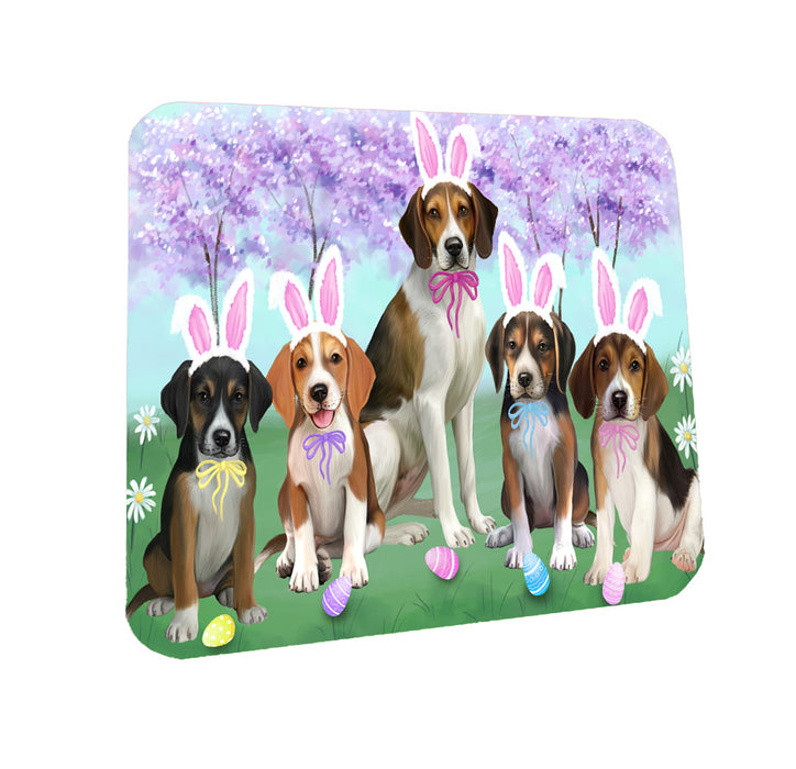 Easter Holiday American English Foxhound Dogs Coasters Set of 4 CSTA58563