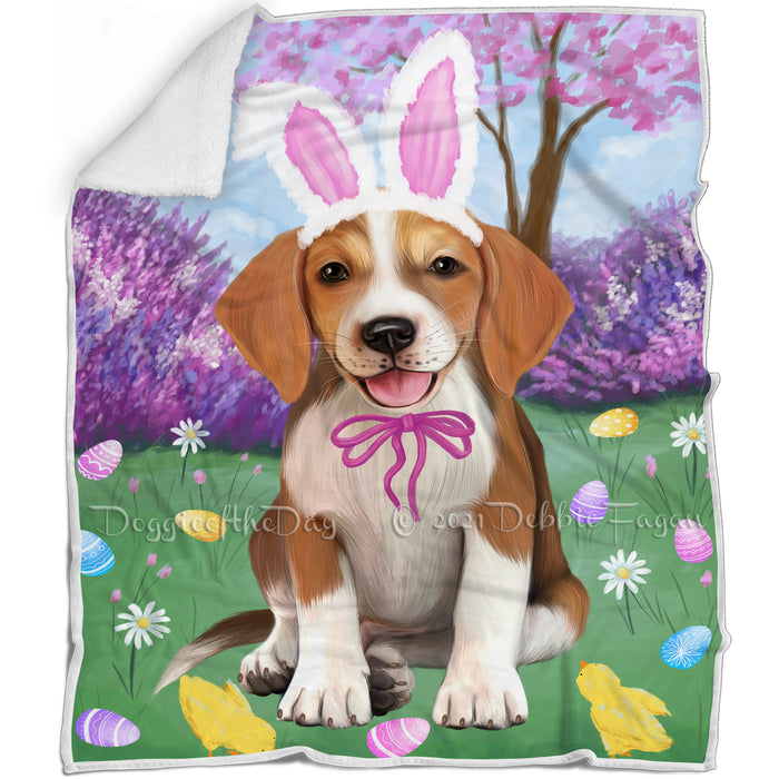Easter Holiday American English Foxhound Dog Blanket BLNKT143208