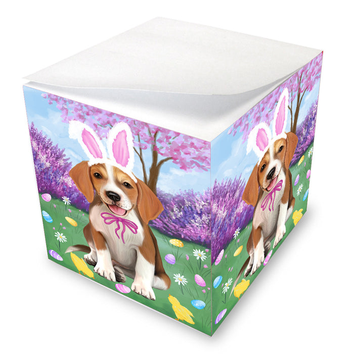 Easter holiday American English Foxhound Dog Note Cube NOC-DOTD-A57613