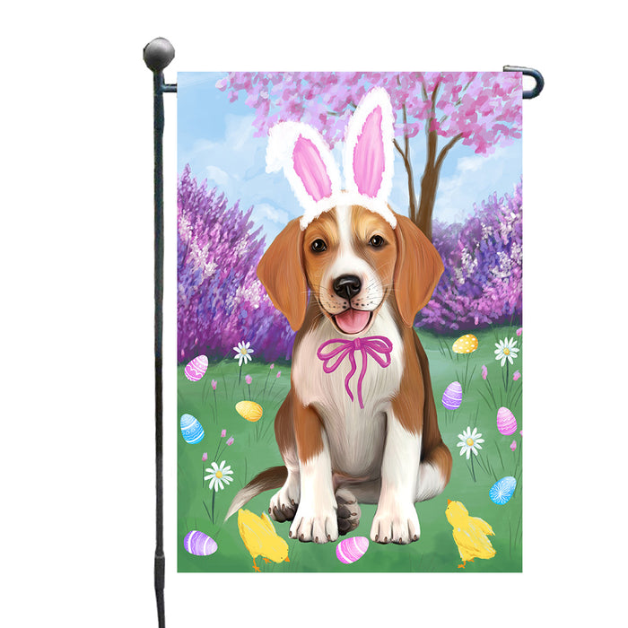 Easter holiday American English Foxhound Dog Garden Flags Outdoor Decor for Homes and Gardens Double Sided Garden Yard Spring Decorative Vertical Home Flags Garden Porch Lawn Flag for Decorations GFLG68324