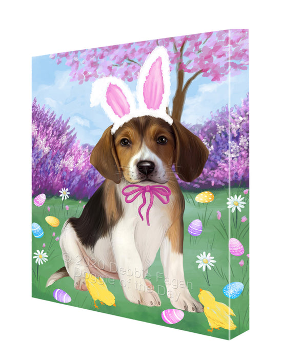 Easter holiday American English Foxhound Dog Canvas Wall Art - Premium Quality Ready to Hang Room Decor Wall Art Canvas - Unique Animal Printed Digital Painting for Decoration CVS500