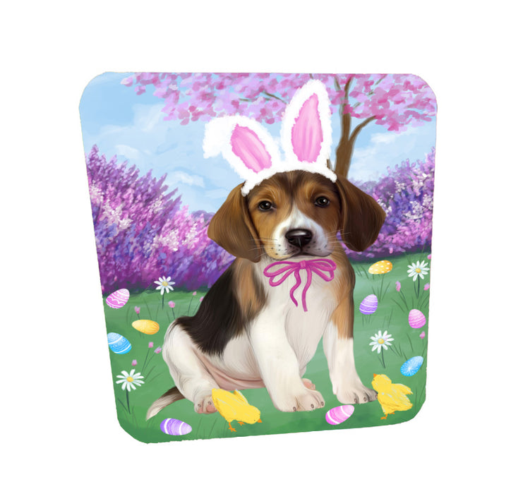 Easter holiday American English Foxhound Dog Coasters Set of 4 CSTA58573