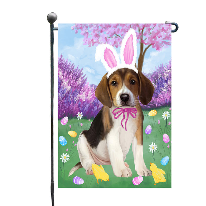 Easter holiday American English Foxhound Dog Garden Flags Outdoor Decor for Homes and Gardens Double Sided Garden Yard Spring Decorative Vertical Home Flags Garden Porch Lawn Flag for Decorations GFLG68325