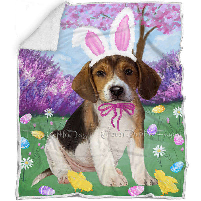 Easter Holiday American English Foxhound Dog Blanket BLNKT143209