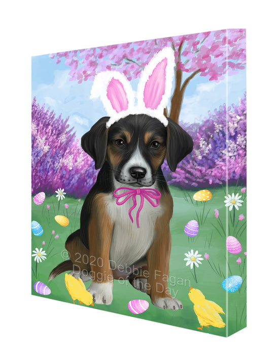 Easter holiday American English Foxhound Dog Canvas Wall Art - Premium Quality Ready to Hang Room Decor Wall Art Canvas - Unique Animal Printed Digital Painting for Decoration CVS501
