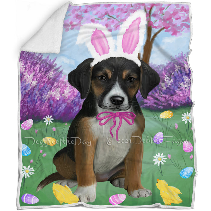 Easter Holiday American English Foxhound Dog Blanket BLNKT143210
