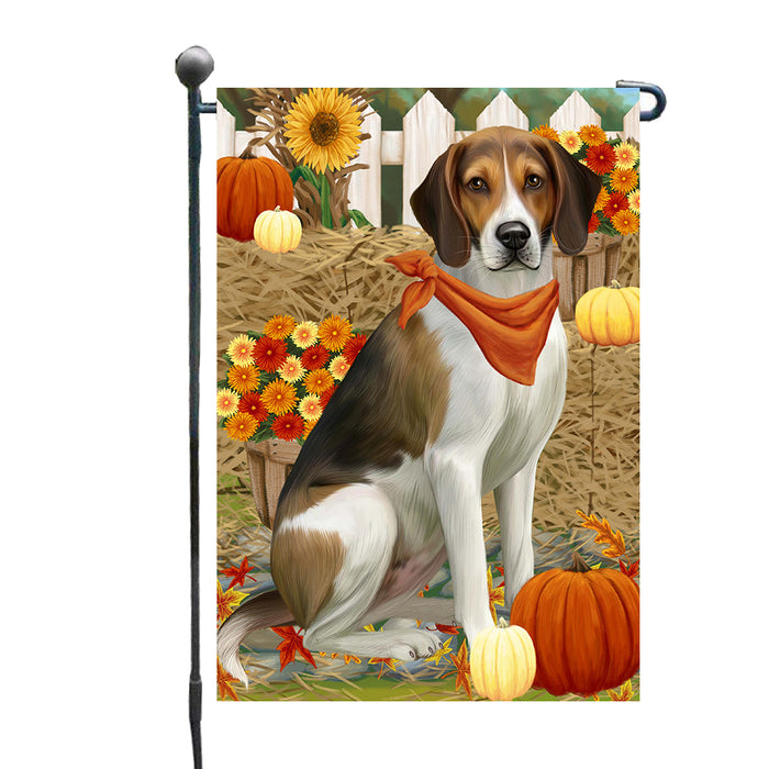 Fall Pumpkin Autumn Greeting American English Foxhound Dog Garden Flags Outdoor Decor for Homes and Gardens Double Sided Garden Yard Spring Decorative Vertical Home Flags Garden Porch Lawn Flag for Decorations GFLG68229