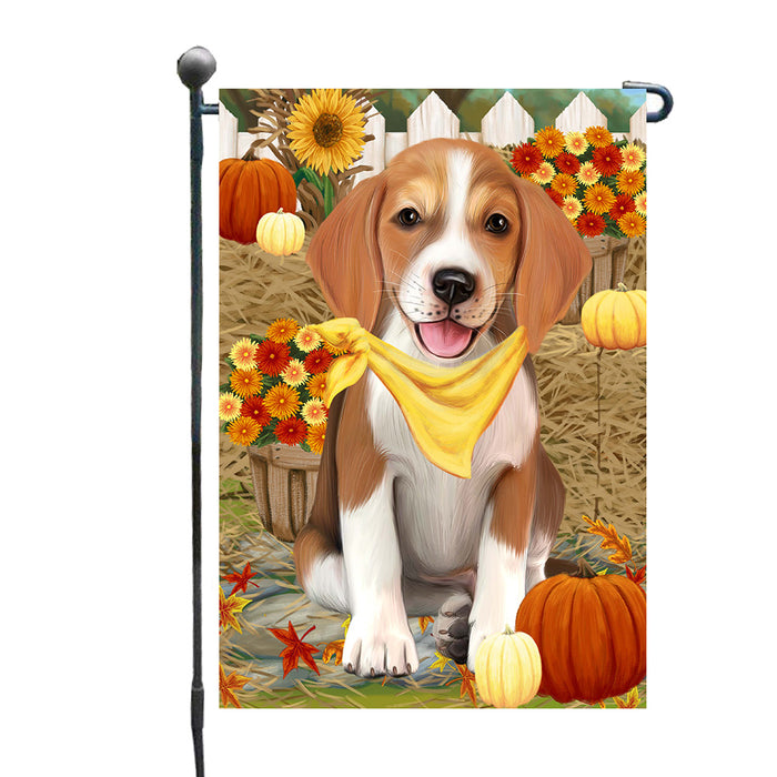 Fall Pumpkin Autumn Greeting American English Foxhound Dog Garden Flags Outdoor Decor for Homes and Gardens Double Sided Garden Yard Spring Decorative Vertical Home Flags Garden Porch Lawn Flag for Decorations GFLG68231