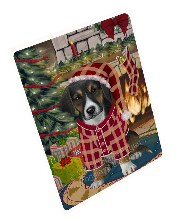 The Christmas Stocking was Hung American English Foxhound Dog Refrigerator/Dishwasher Magnet - Kitchen Decor Magnet - Pets Portrait Unique Magnet - Ultra-Sticky Premium Quality Magnet RMAG114173
