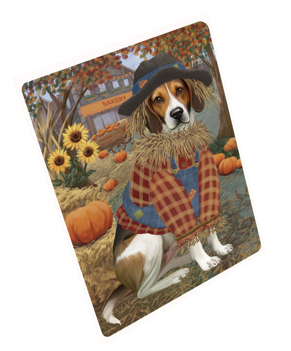 Halloween 'Round Town American English Foxhound Dog Cutting Board - For Kitchen - Scratch & Stain Resistant - Designed To Stay In Place - Easy To Clean By Hand - Perfect for Chopping Meats, Vegetables