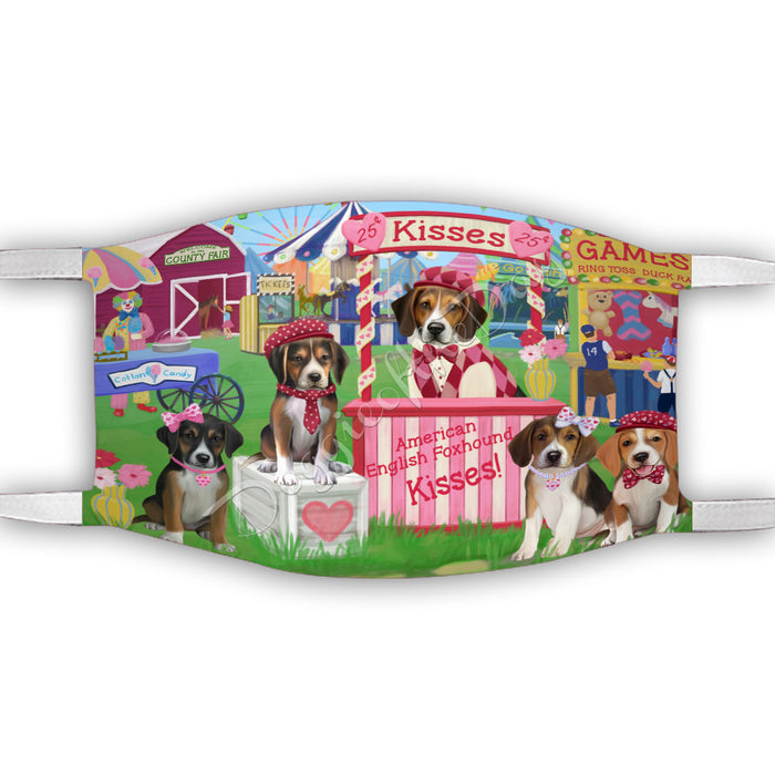 Carnival Kissing Booth American English Foxhound Dogs Face Mask FM48006