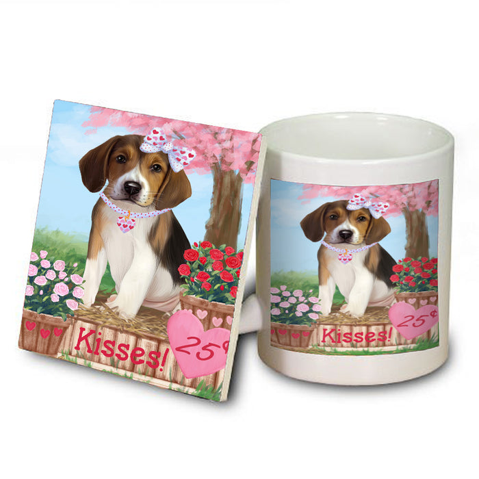 Rosie 25 Cent Kisses American English Foxhound Dog Coasters Set of 4 CSTA58260