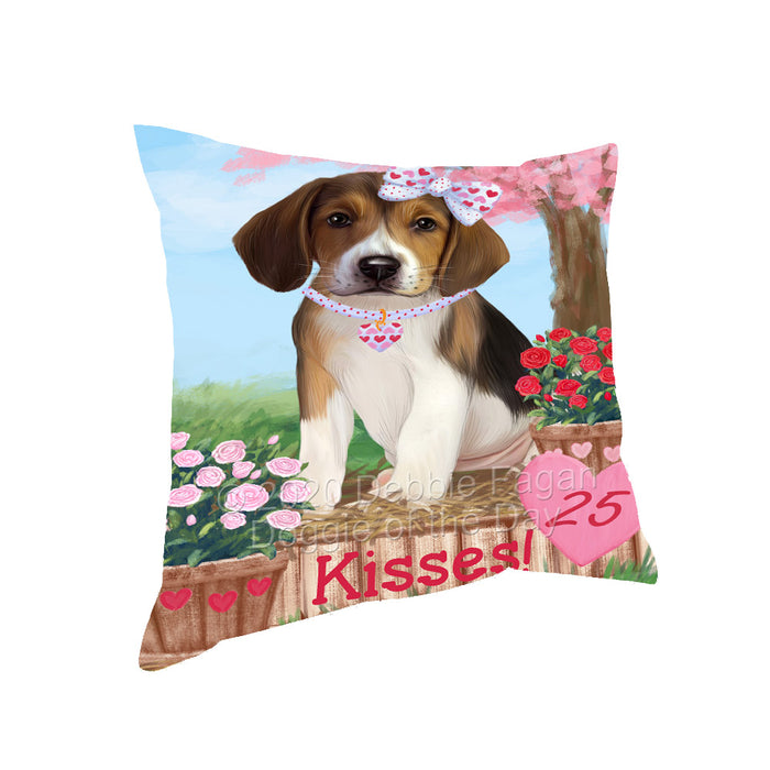 Rosie 25 Cent Kisses American English Foxhound Dog Pillow with Top Quality High-Resolution Images - Ultra Soft Pet Pillows for Sleeping - Reversible & Comfort - Ideal Gift for Dog Lover - Cushion for Sofa Couch Bed - 100% Polyester, PILA92215