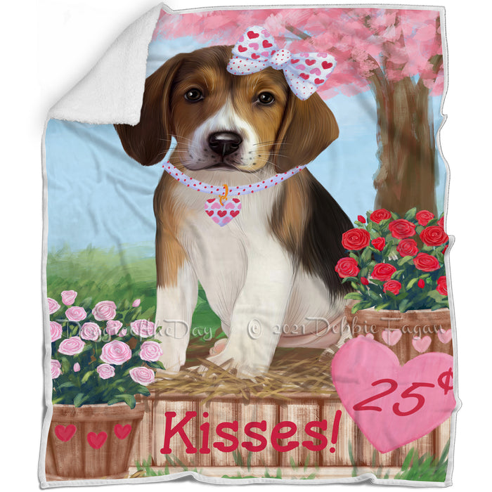 Rosie 25 Cent Kisses American English Foxhound Dog Blanket BLNKT142370