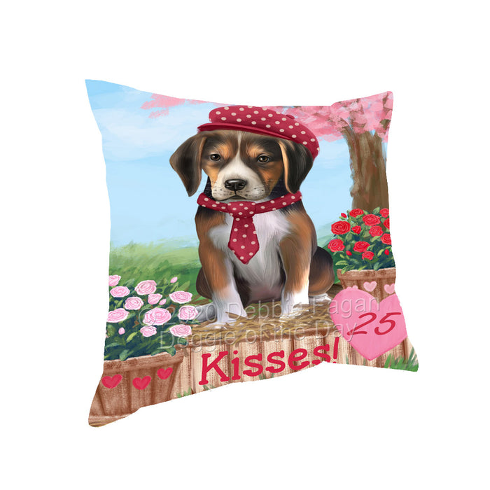 Rosie 25 Cent Kisses American English Foxhound Dog Pillow with Top Quality High-Resolution Images - Ultra Soft Pet Pillows for Sleeping - Reversible & Comfort - Ideal Gift for Dog Lover - Cushion for Sofa Couch Bed - 100% Polyester, PILA92218
