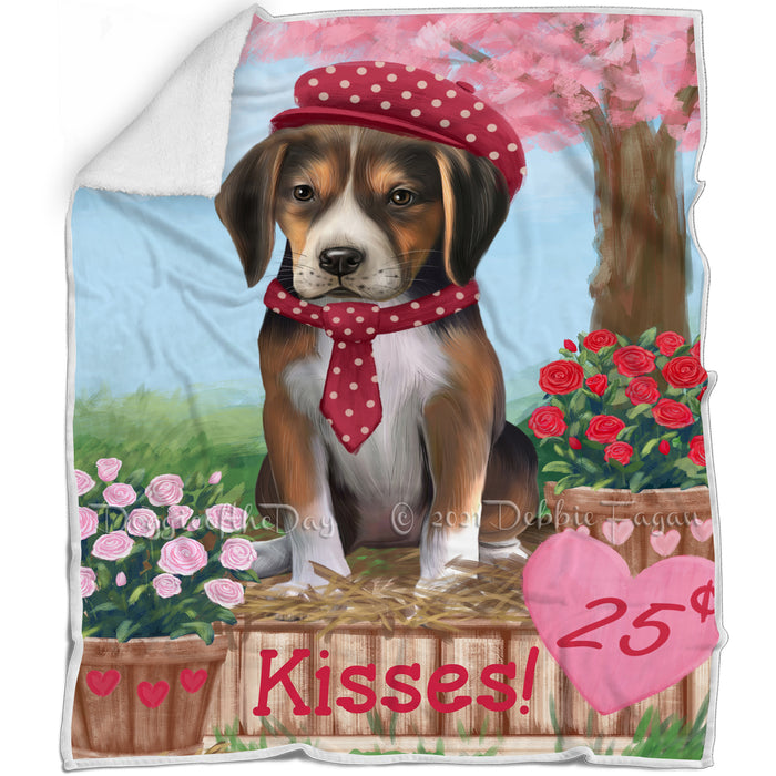Rosie 25 Cent Kisses American English Foxhound Dog Blanket BLNKT142371