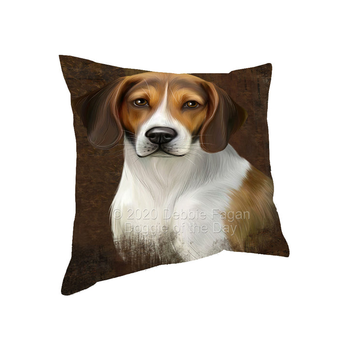 Rustic American English Foxhound Dog Pillow with Top Quality High-Resolution Images - Ultra Soft Pet Pillows for Sleeping - Reversible & Comfort - Ideal Gift for Dog Lover - Cushion for Sofa Couch Bed - 100% Polyester, PILA91909