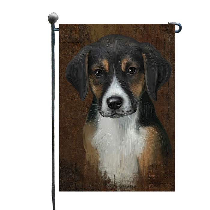 Rustic American English Foxhound Dog Garden Flags Outdoor Decor for Homes and Gardens Double Sided Garden Yard Spring Decorative Vertical Home Flags Garden Porch Lawn Flag for Decorations GFLG67854