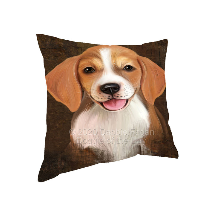 Rustic American English Foxhound Dog Pillow with Top Quality High-Resolution Images - Ultra Soft Pet Pillows for Sleeping - Reversible & Comfort - Ideal Gift for Dog Lover - Cushion for Sofa Couch Bed - 100% Polyester, PILA91915