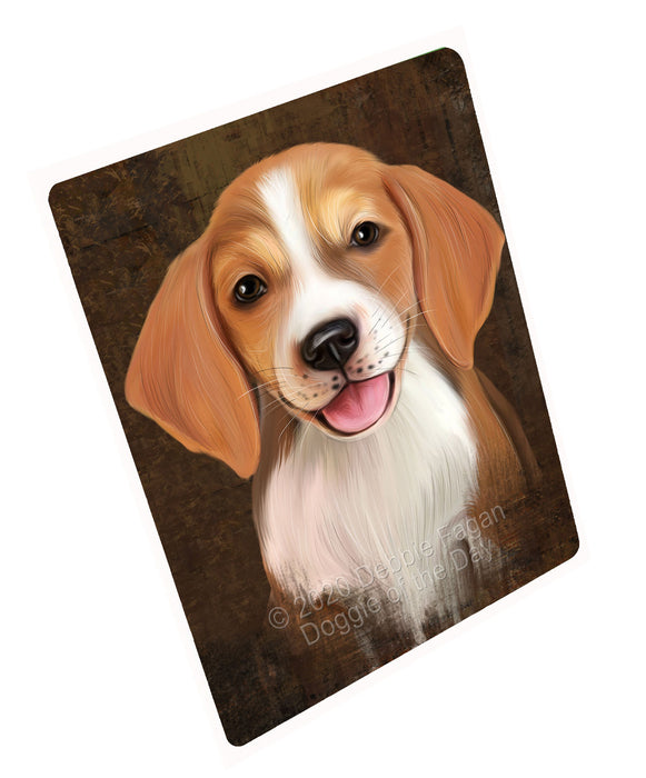 Rustic American English Foxhound Dog Cutting Board - For Kitchen - Scratch & Stain Resistant - Designed To Stay In Place - Easy To Clean By Hand - Perfect for Chopping Meats, Vegetables, CA82680