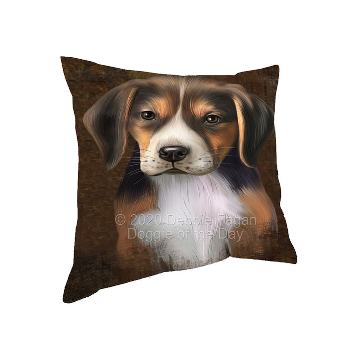 Rustic American English Foxhound Dog Pillow with Top Quality High-Resolution Images - Ultra Soft Pet Pillows for Sleeping - Reversible & Comfort - Ideal Gift for Dog Lover - Cushion for Sofa Couch Bed - 100% Polyester, PILA91918