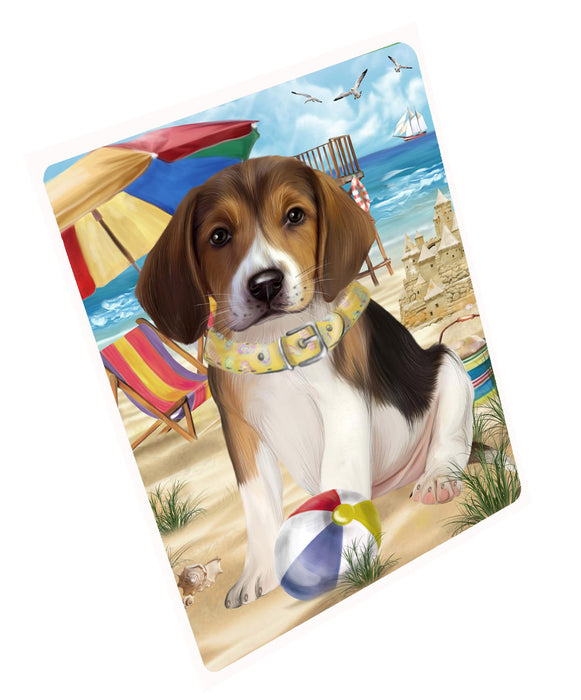 Pet Friendly Beach American English Foxhound Dog Cutting Board - For Kitchen - Scratch & Stain Resistant - Designed To Stay In Place - Easy To Clean By Hand - Perfect for Chopping Meats, Vegetables, CA82454
