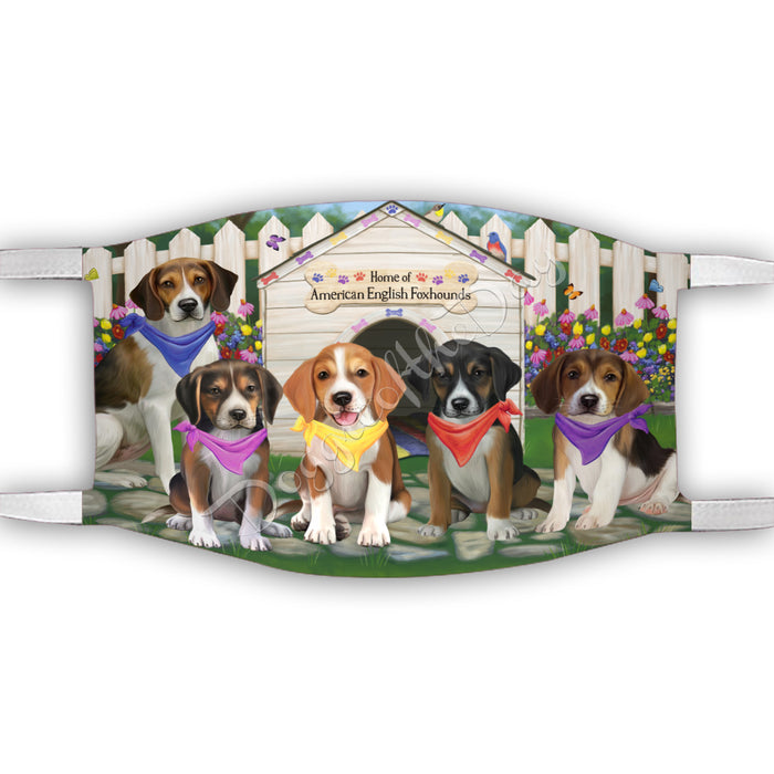 Spring Dog House American English Foxhound Dogs Face Mask FM48760