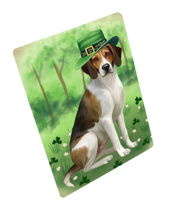 St. Patrick's Day American English Foxhound Dog Cutting Board - For Kitchen - Scratch & Stain Resistant - Designed To Stay In Place - Easy To Clean By Hand - Perfect for Chopping Meats, Vegetables, CA84064