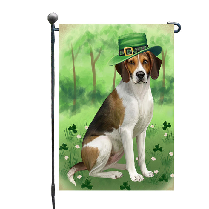 St. Patrick's Day American English Foxhound Dog Garden Flags Outdoor Decor for Homes and Gardens Double Sided Garden Yard Spring Decorative Vertical Home Flags Garden Porch Lawn Flag for Decorations GFLG68547