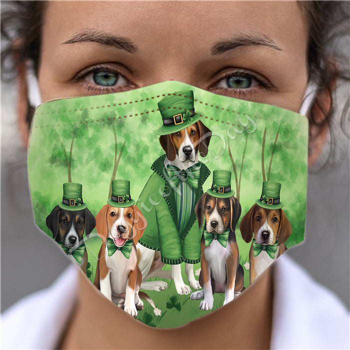 St. Patricks Day Irish American English Foxhound Dogs Face Mask FM50112