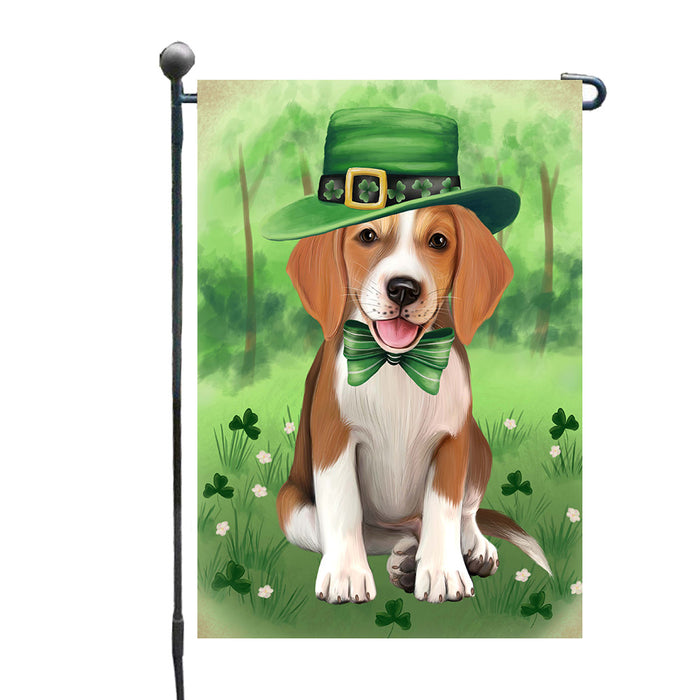 St. Patrick's Day American English Foxhound Dog Garden Flags Outdoor Decor for Homes and Gardens Double Sided Garden Yard Spring Decorative Vertical Home Flags Garden Porch Lawn Flag for Decorations GFLG68548