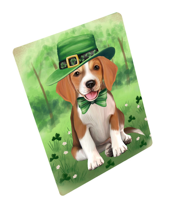 St. Patrick's Day American English Foxhound Dog Cutting Board - For Kitchen - Scratch & Stain Resistant - Designed To Stay In Place - Easy To Clean By Hand - Perfect for Chopping Meats, Vegetables, CA84066