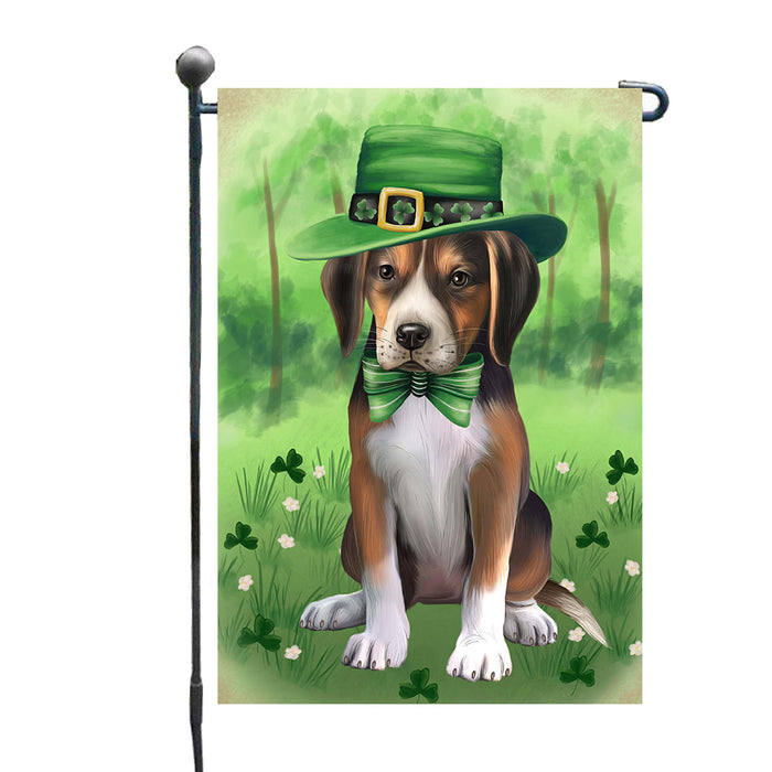 St. Patrick's Day American English Foxhound Dog Garden Flags Outdoor Decor for Homes and Gardens Double Sided Garden Yard Spring Decorative Vertical Home Flags Garden Porch Lawn Flag for Decorations GFLG68549