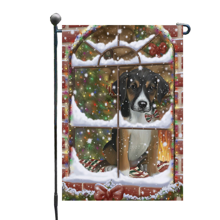 Please come Home for Christmas American English Foxhound Dog Garden Flags Outdoor Decor for Homes and Gardens Double Sided Garden Yard Spring Decorative Vertical Home Flags Garden Porch Lawn Flag for Decorations GFLG68833