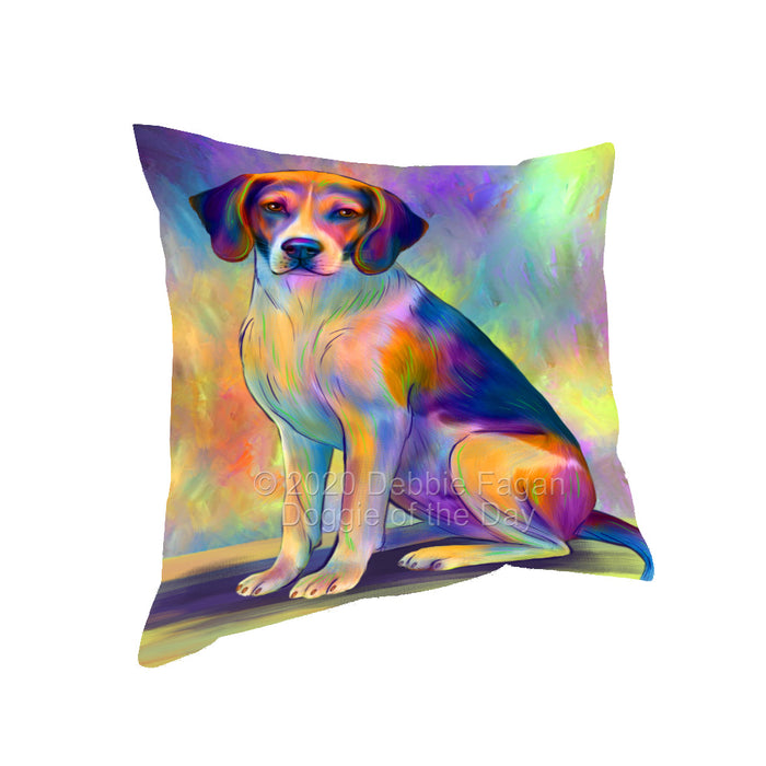 Paradise Wave American English Foxhound Dog Pillow with Top Quality High-Resolution Images - Ultra Soft Pet Pillows for Sleeping - Reversible & Comfort - Ideal Gift for Dog Lover - Cushion for Sofa Couch Bed - 100% Polyester