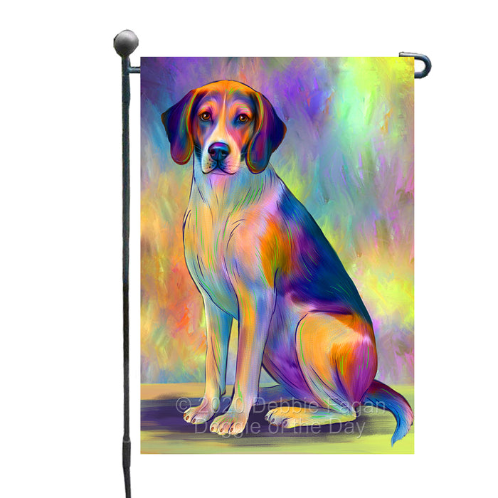 Paradise Wave American English Foxhound Dog Garden Flags Outdoor Decor for Homes and Gardens Double Sided Garden Yard Spring Decorative Vertical Home Flags Garden Porch Lawn Flag for Decorations