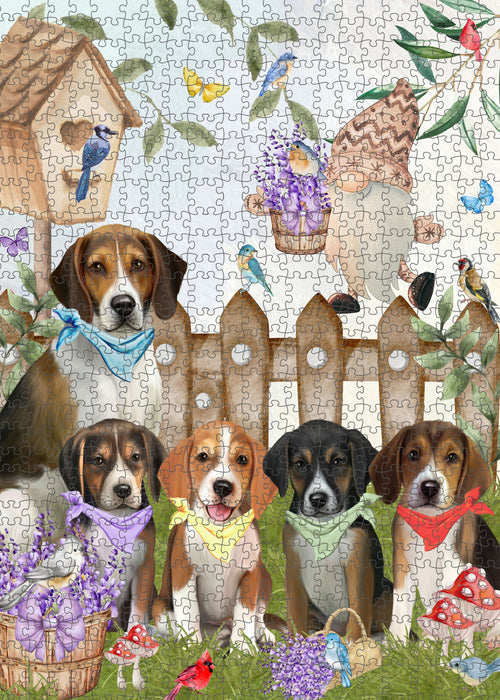 American English Foxhound Jigsaw Puzzle: Interlocking Puzzles Games for Adult, Explore a Variety of Custom Designs, Personalized, Pet and Dog Lovers Gift