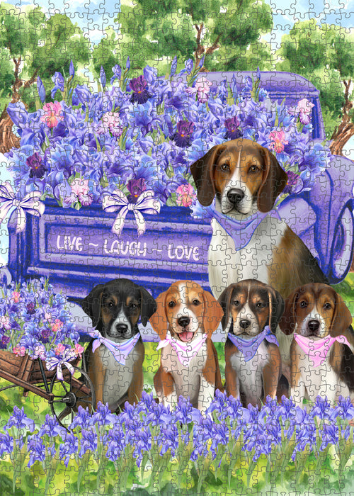 American English Foxhound Jigsaw Puzzle for Adult: Explore a Variety of Designs, Custom, Personalized, Interlocking Puzzles Games, Dog and Pet Lovers Gift