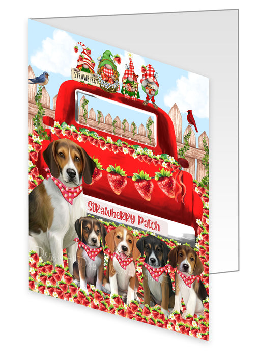 American English Foxhound Greeting Cards & Note Cards, Explore a Variety of Personalized Designs, Custom, Invitation Card with Envelopes, Dog and Pet Lovers Gift