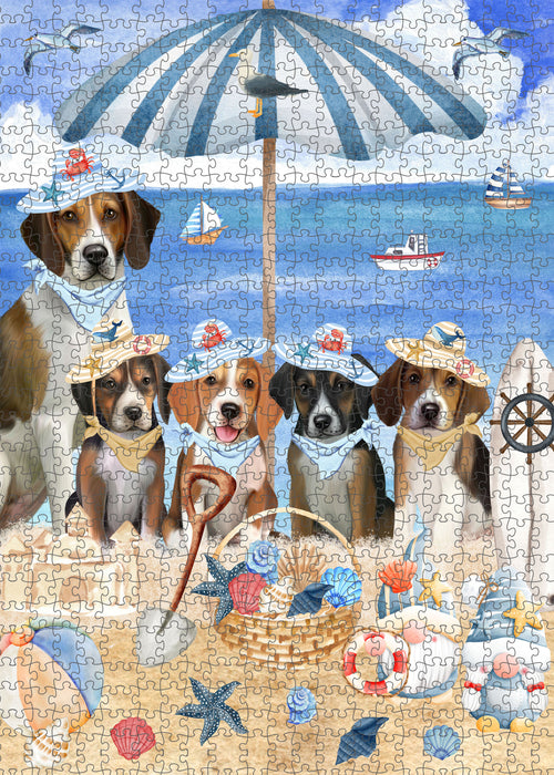 American English Foxhound Jigsaw Puzzle: Interlocking Puzzles Games for Adult, Explore a Variety of Custom Designs, Personalized, Pet and Dog Lovers Gift