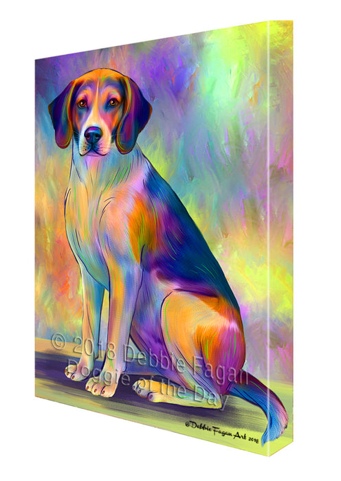Paradise Wave American English Foxhound Dog Canvas Print Wall Art Décor CVS132389