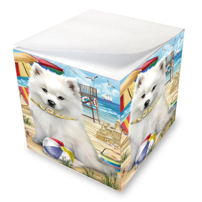 Pet Friendly Beach American Eskimos Dog Note Cube NOC-DOTD-A57158