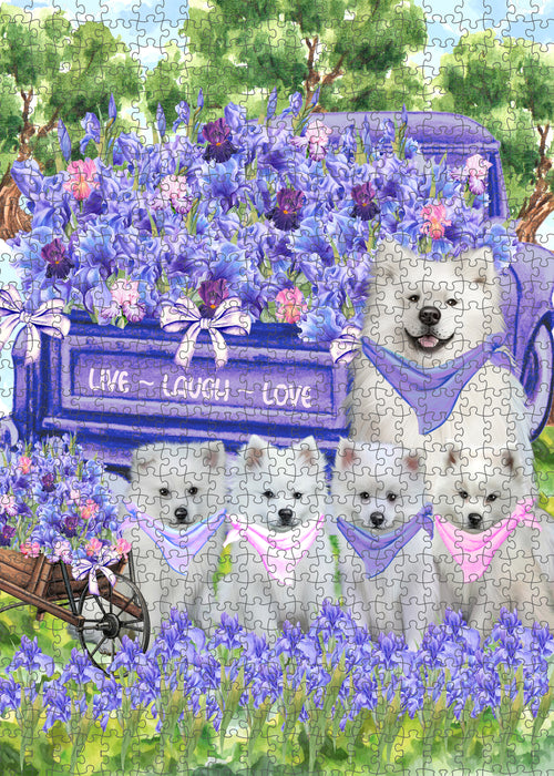 American Eskimo Jigsaw Puzzle for Adult, Interlocking Puzzles Games, Personalized, Explore a Variety of Designs, Custom, Dog Gift for Pet Lovers