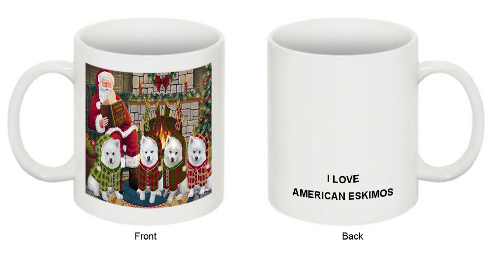 Christmas Cozy Holiday Tails American Eskimos Dog Coffee Mug MUG50486