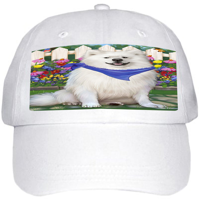 Spring Floral American Eskimo Dog Ball Hat Cap HAT53007