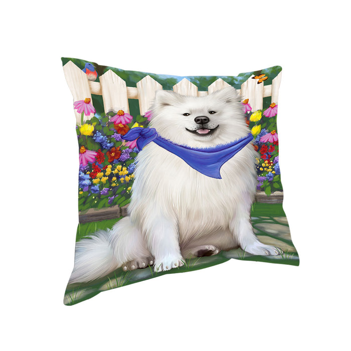 Spring Floral American Eskimo Dog Pillow PIL54888
