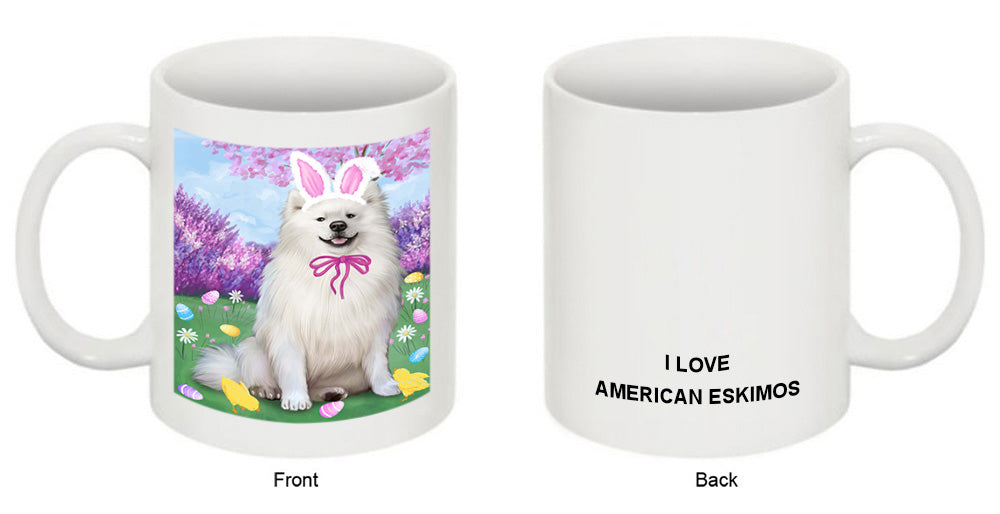 Easter Holiday American Eskimo Dog Coffee Mug MUG49628