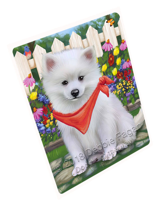 Spring Floral American Eskimo Dog Large Refrigerator / Dishwasher Magnet RMAG58296
