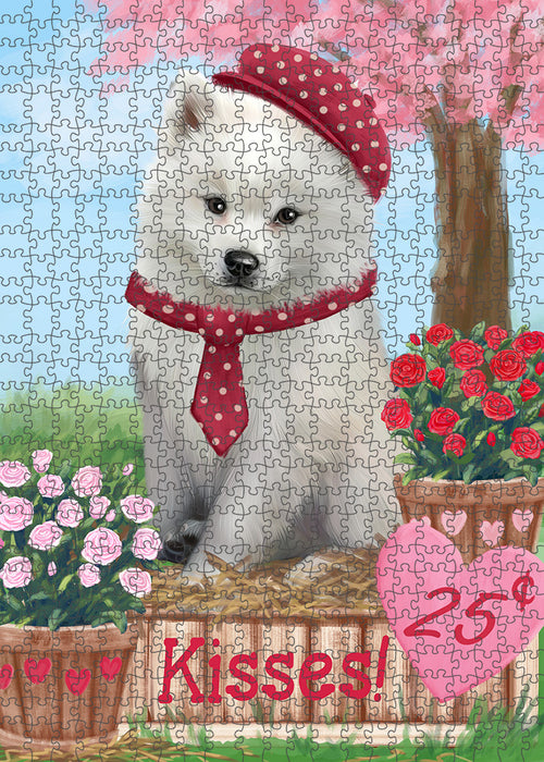 Rosie 25 Cent Kisses American Eskimo Dog Puzzle  PUZL91352