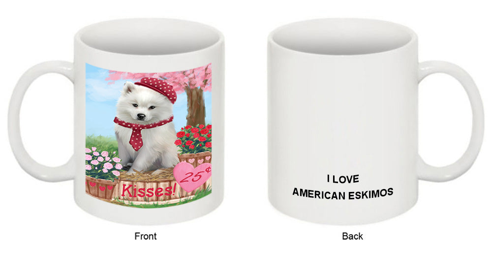 Rosie 25 Cent Kisses American Eskimo Dog Coffee Mug MUG51185